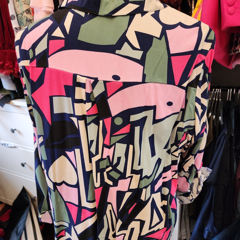Abstract Print Women's Blouse